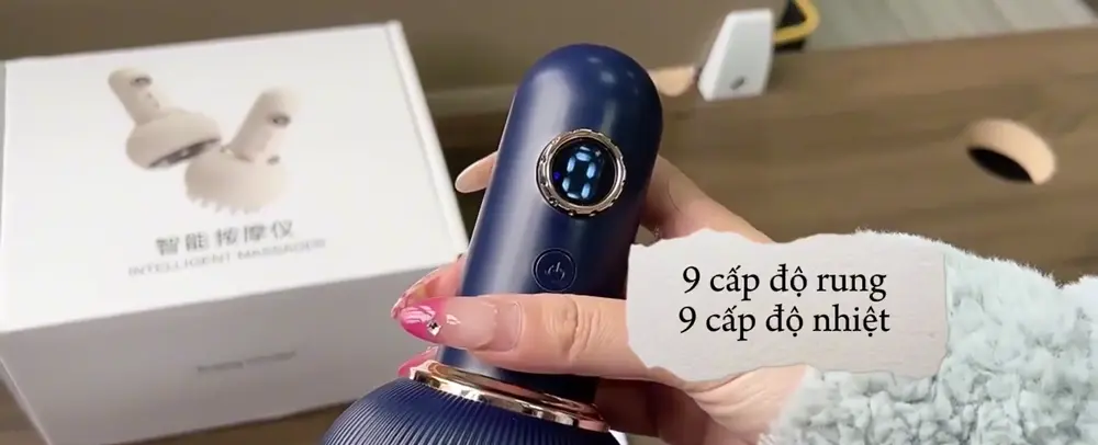 Cận cảnh nút điều chỉnh cấp độ trên thân máy